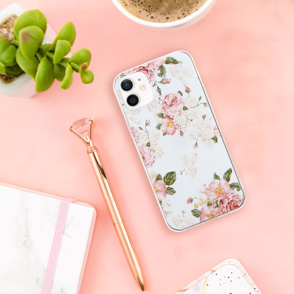 Etui Do iPhone 12 Mini Crong Flower Case Biały