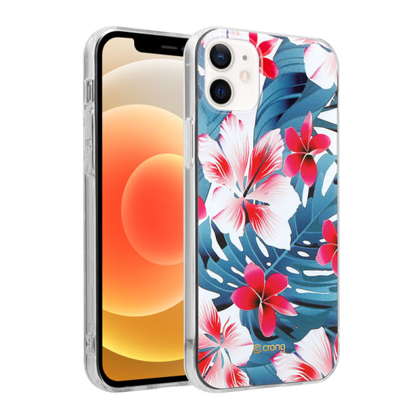 Etui Do iPhone 12 Mini Crong Flower Case Niebieski