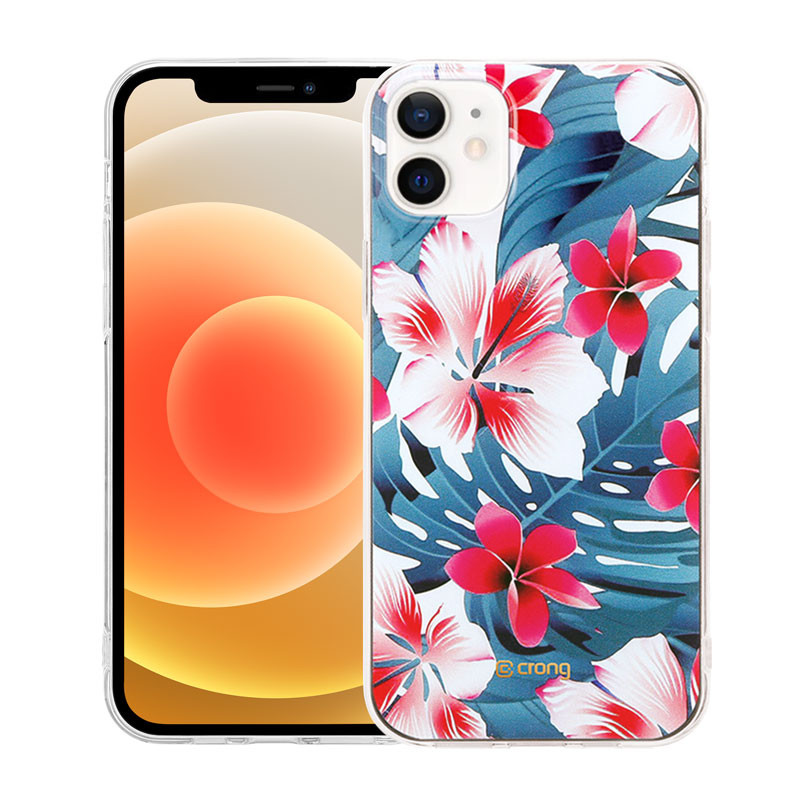 Etui Do iPhone 12 Mini Crong Flower Case Niebieski