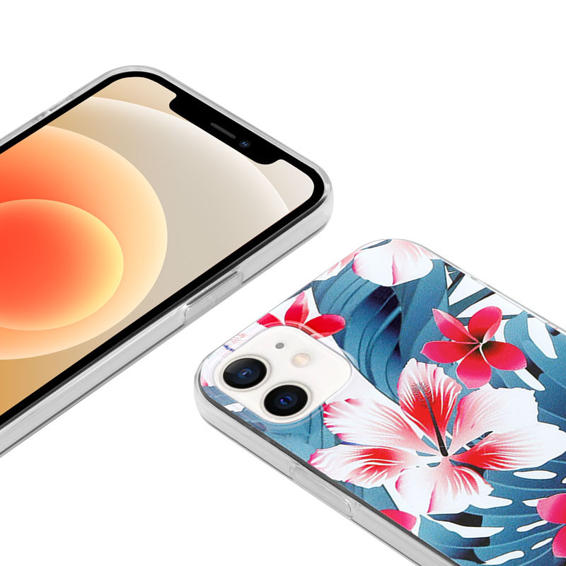 Etui Do iPhone 12 Mini Crong Flower Case Niebieski