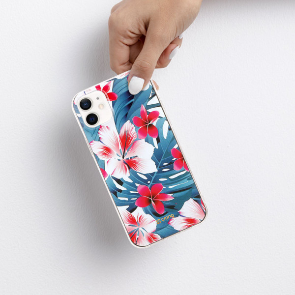 Etui Do iPhone 12 Mini Crong Flower Case Niebieski
