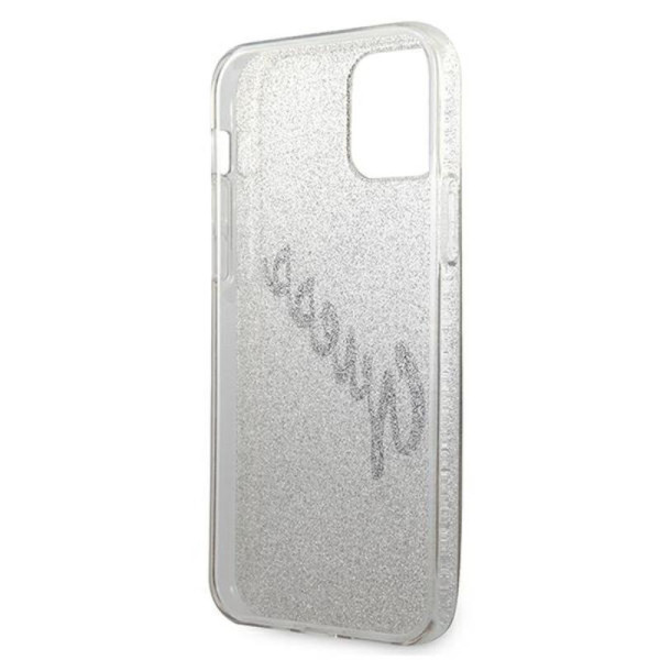 Etui Do iPhone 12 Mini Guess Glitter Gradient Script Złoty