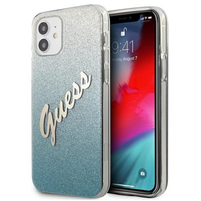 Etui Do iPhone 12 Mini Guess Glitter Gradient Script...