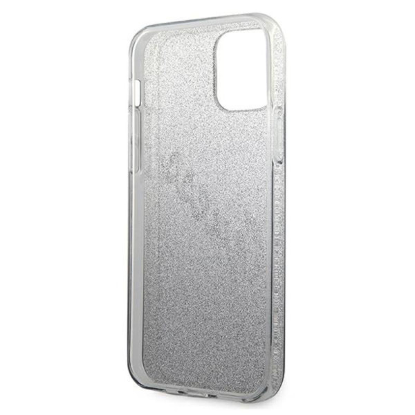 Etui Do iPhone 12 Mini Guess Glitter Gradient Script Czarny
