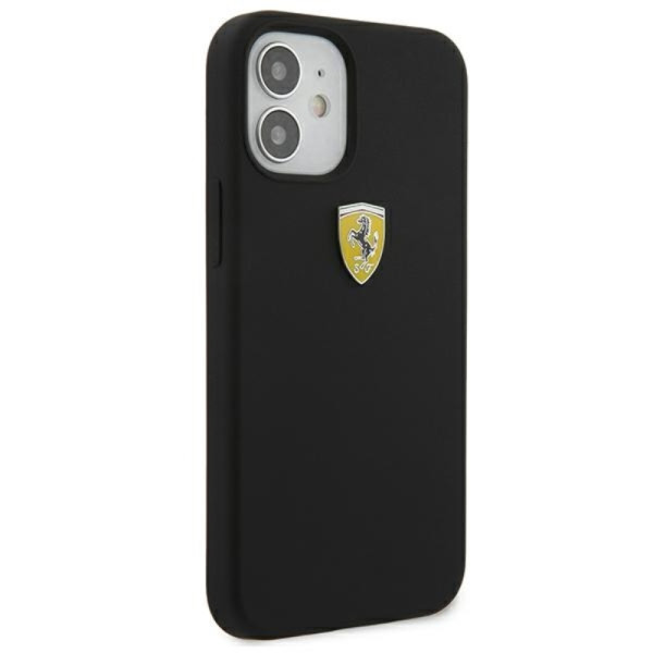 Etui Do iPhone 12 Mini Ferrari On Track Silicone Czarny