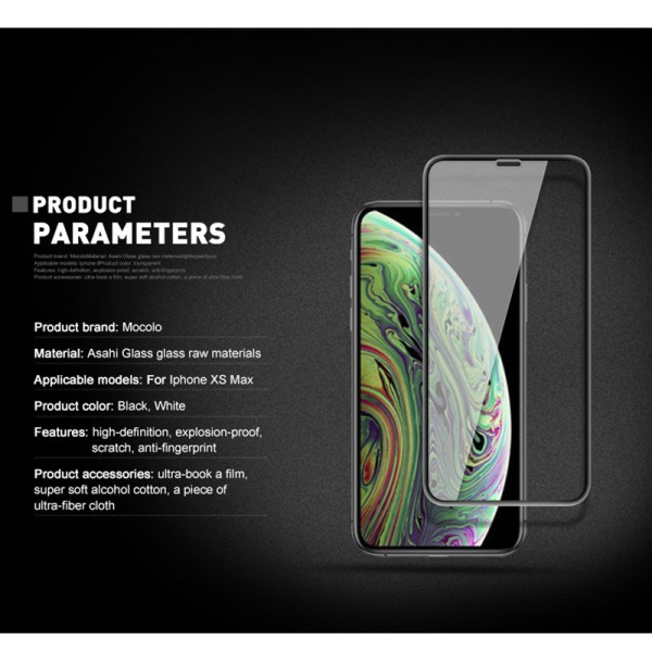 Szkło Ochronne iPhone 11 Pro Max / Xs Max Mocolo 3D Glass