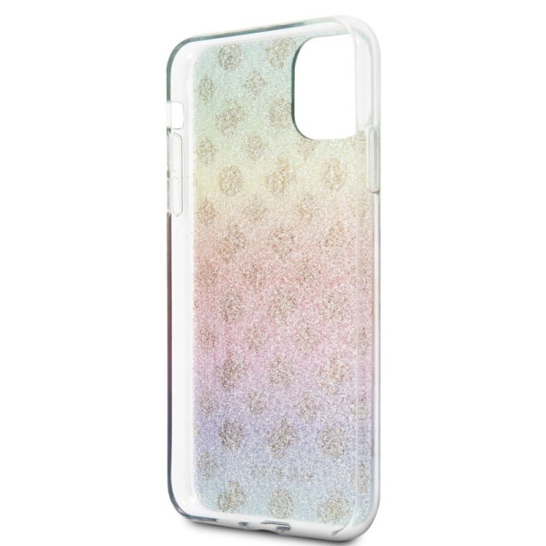 Etui Do iPhone 11 Pro Max Guess 4G Peony Electroplated Pattern Wielokolorowy