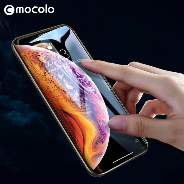 Szkło Ochronne Na Cały Ekran iPhone 11 Pro Max / Xs Max Mocolo 3D 9H Full Glue -