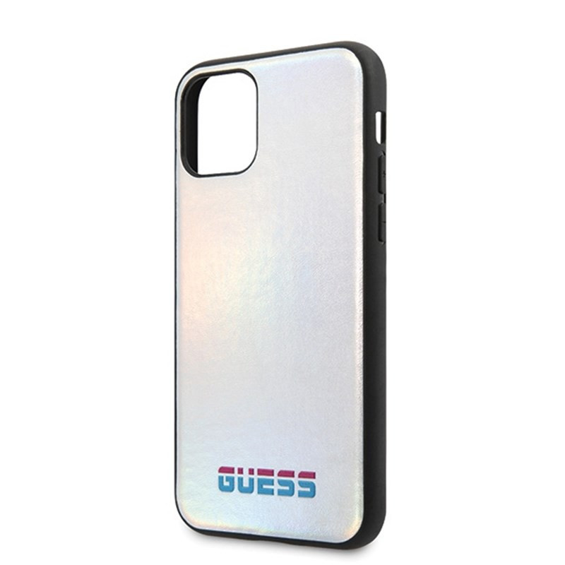 Etui Do iPhone 11 Pro Max Guess Iridescent Srebrny