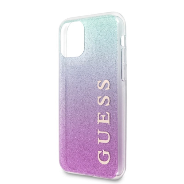 Etui Do iPhone 11 Pro Max Guess Glitter Gradient Różowy