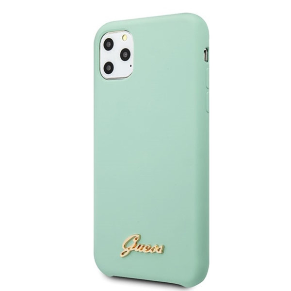Etui Do iPhone 11 Pro Max Guess Silicone Vintage Zielony