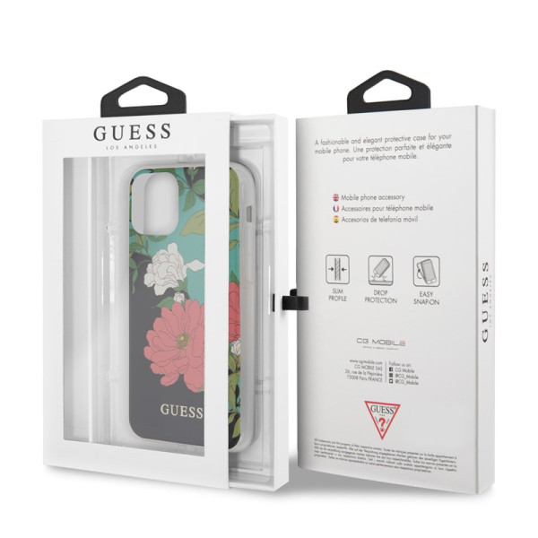 Etui Do iPhone 11 Pro Max Guess Flower Shiny Collection N1 Czarny