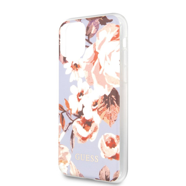 Etui Do iPhone 11 Pro Max Guess Flower Shiny Collection N2 Fioletowy