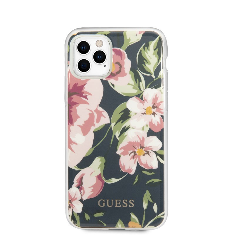 Etui Do iPhone 11 Pro Max Guess Flower Shiny Collection N3 Szary