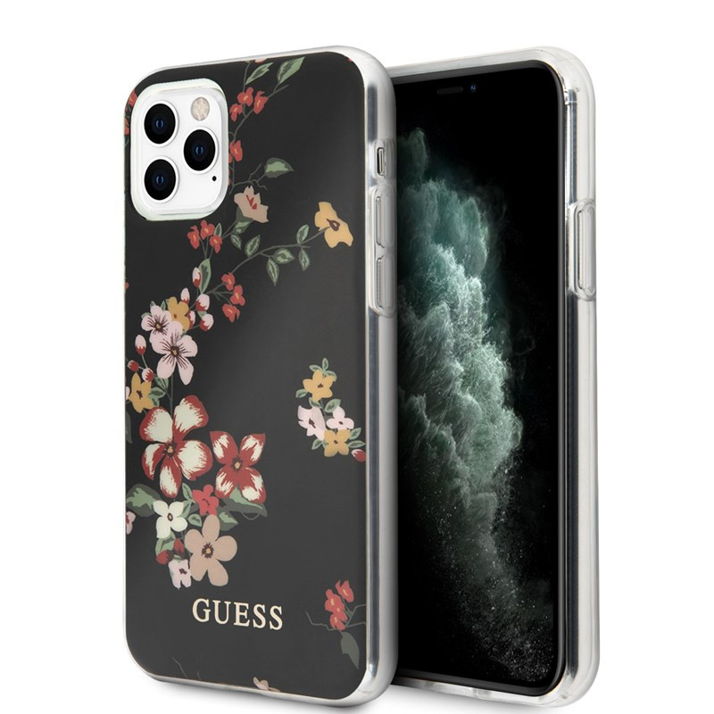Etui Do iPhone 11 Pro Max Guess Flower Shiny Collection N4 Czarny