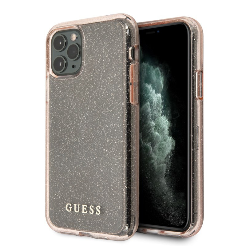 Etui Do iPhone 11 Pro Max Guess Glitter Case Różowy