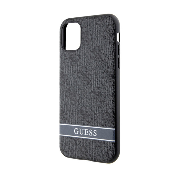 Etui Do iPhone 11 / iPhone XR Guess 4G Printed Stripe Szary