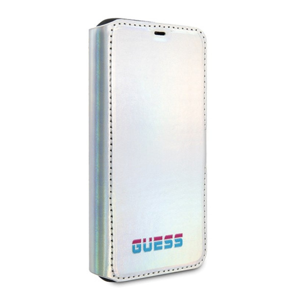 Etui Do iPhone 11 Pro Guess Iridescent Booktype Srebrny