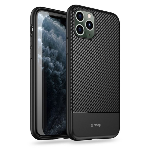 Etui Do iPhone 11 Pro Crong Prestige Carbon Cover Czarny
