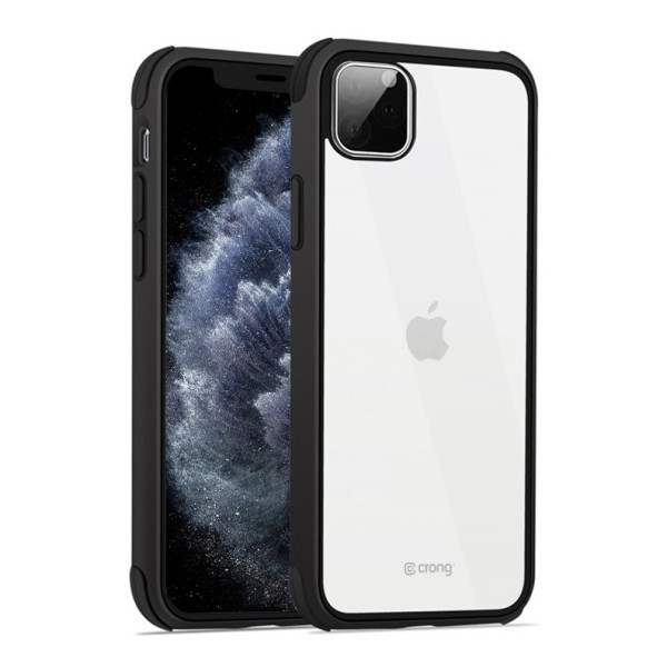 Etui Do iPhone 11 Pro Crong Trace Clear Cover Czarny