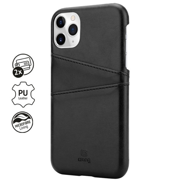 Etui Do iPhone 11 Pro Z Kieszeniami Crong Neat Cover Czarny