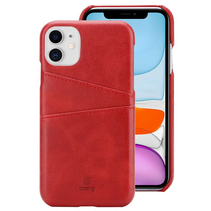 Etui DoiPhone 11 Pro Z Kieszeniami Crong Neat Cover Czerwony