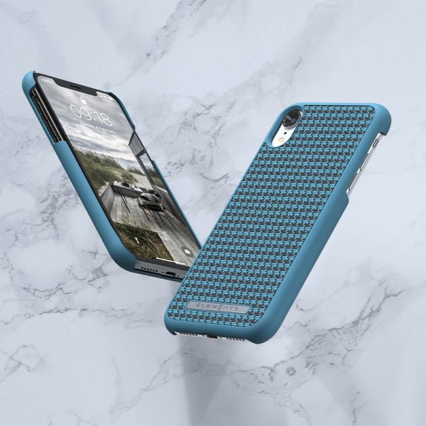 Etui Materiałowe Do iPhone XR Nordic Elements Saeson Idun Niebieski