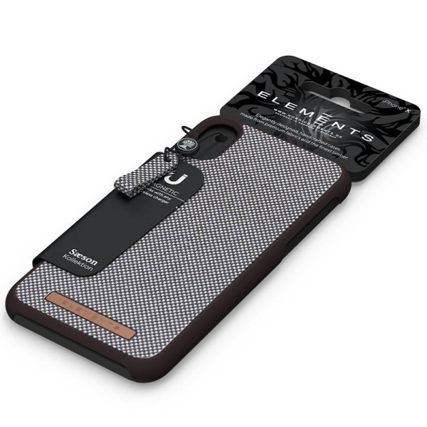 Etui Materiałowe Do iPhone XR Nordic Elements Saeson Idun Brązowy