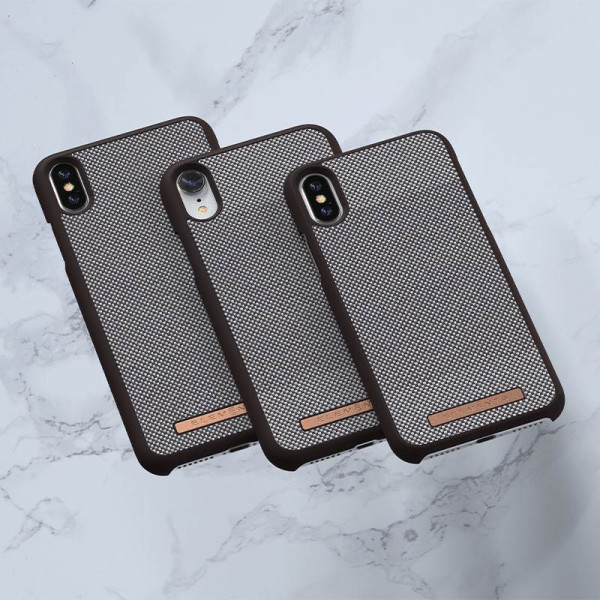 Etui Materiałowe Do iPhone XR Nordic Elements Saeson Idun Brązowy