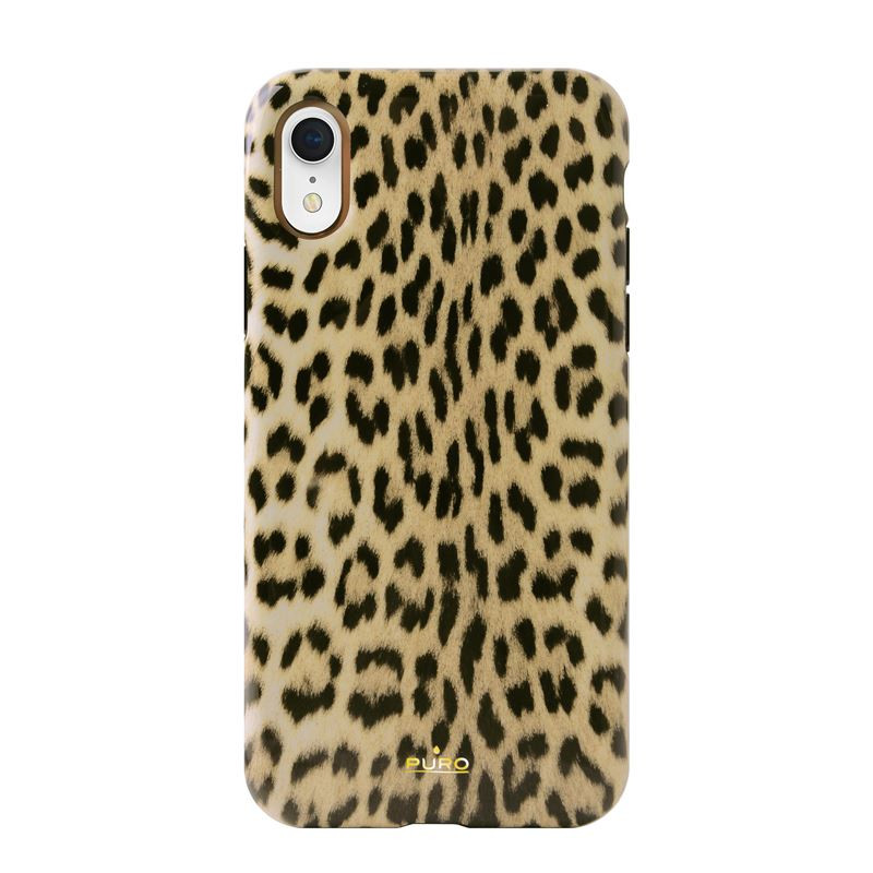 Etui Do iPhone XR Puro Glam Leopard Cover Brązowy