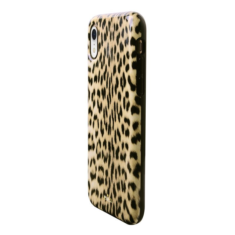 Etui Do iPhone XR Puro Glam Leopard Cover Brązowy