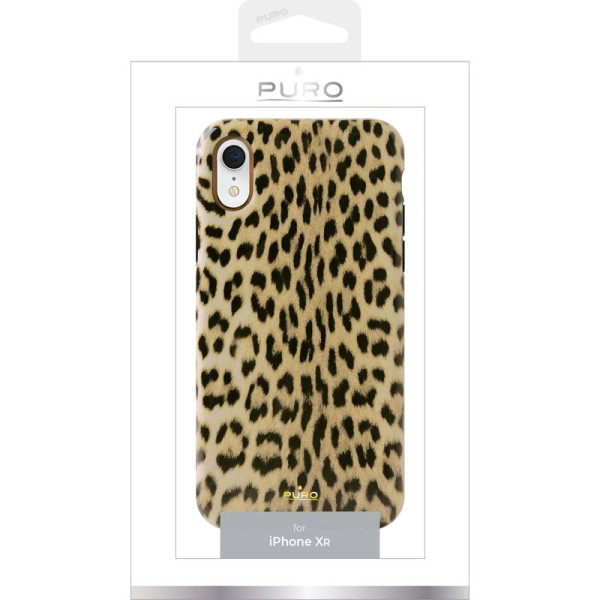 Etui Do iPhone XR Puro Glam Leopard Cover Brązowy
