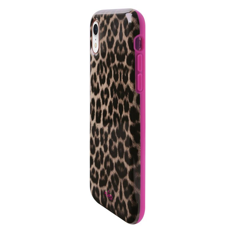 Etui Do iPhone XR Puro Glam Leopard Cover Brązowy