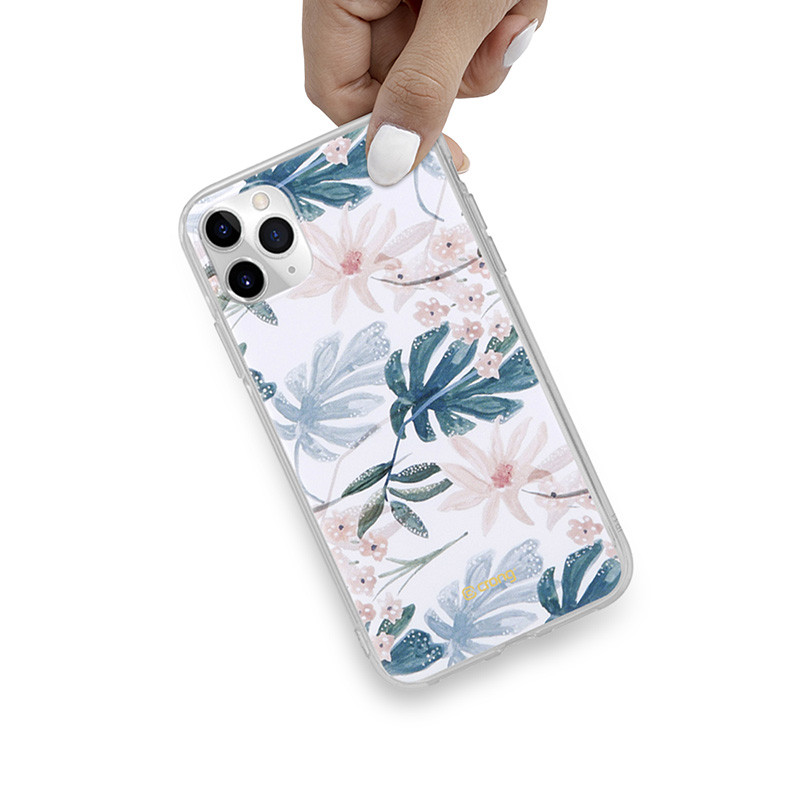 Etui Do iPhone 11 Pro Crong Flower Case Biały