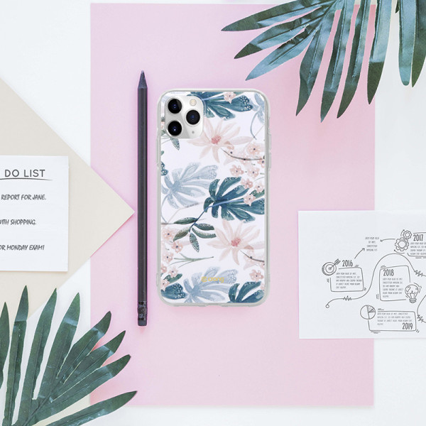 Etui Do iPhone 11 Pro Crong Flower Case Biały