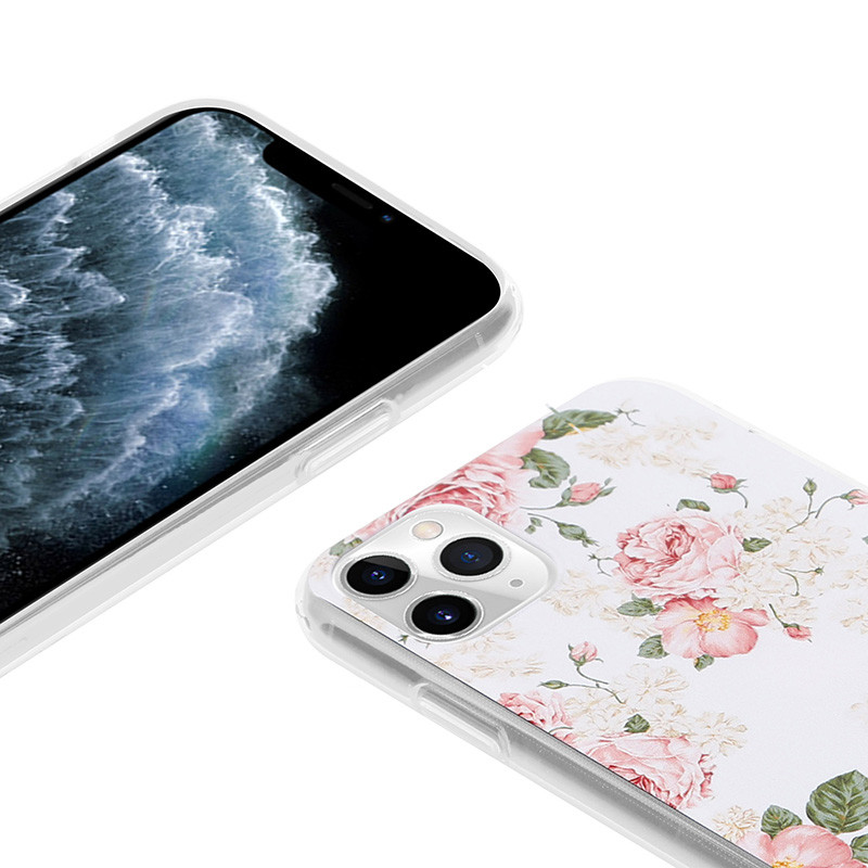 Etui Do iPhone 11 Pro Crong Flower Case Biały