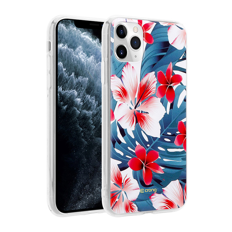 Etui Do iPhone 11 Pro Crong Flower Case Niebieski