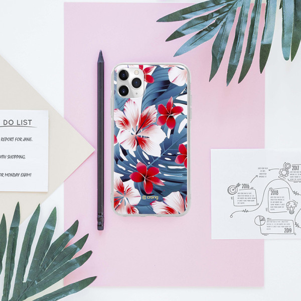 Etui Do iPhone 11 Pro Crong Flower Case Niebieski