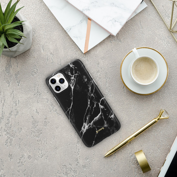 Etui Do iPhone 11 Pro Crong Marble Case Czarny