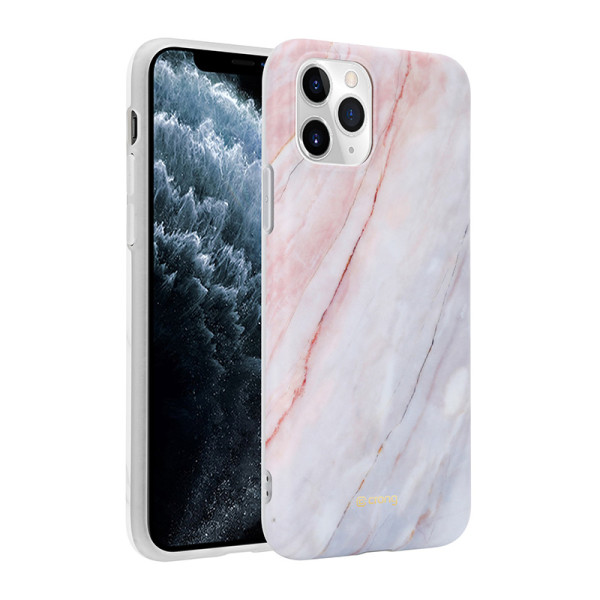 Etui Do iPhone 11 Pro Crong Marble Case Różowy