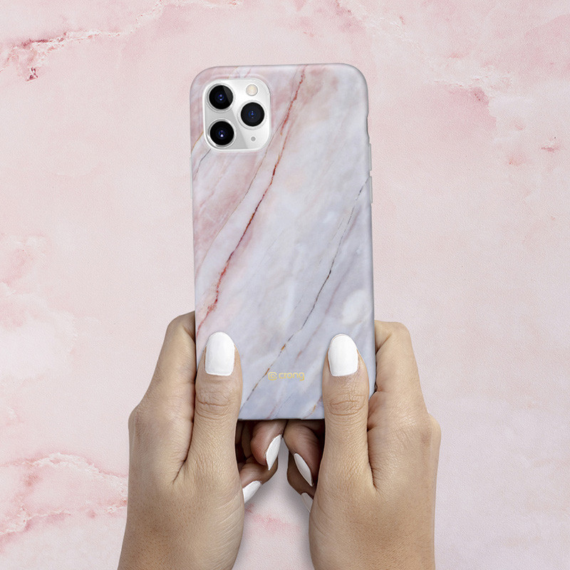 Etui Do iPhone 11 Pro Crong Marble Case Różowy