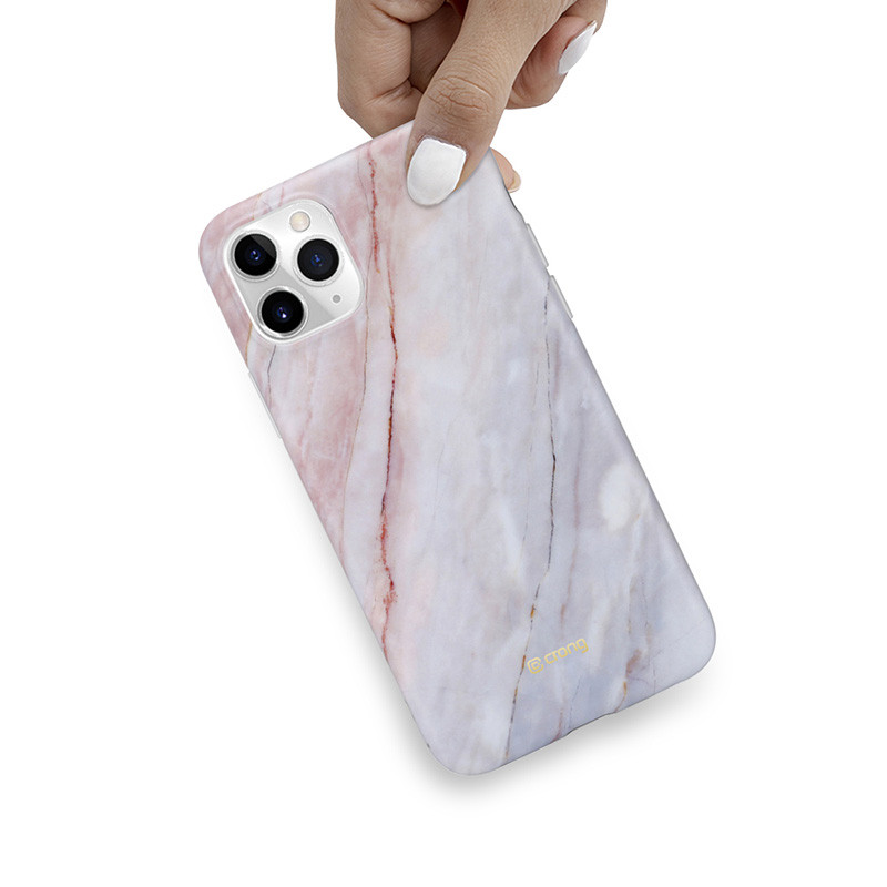 Etui Do iPhone 11 Pro Crong Marble Case Różowy
