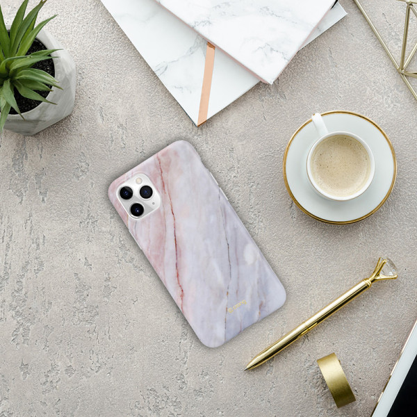 Etui Do iPhone 11 Pro Crong Marble Case Różowy