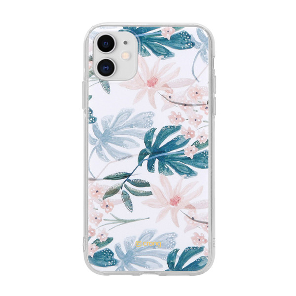 Etui Do iPhone 11 Crong Flower Case Biały