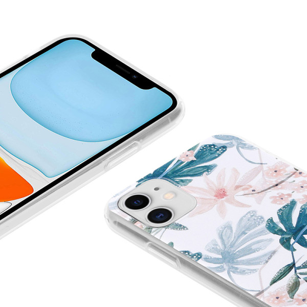 Etui Do iPhone 11 Crong Flower Case Biały