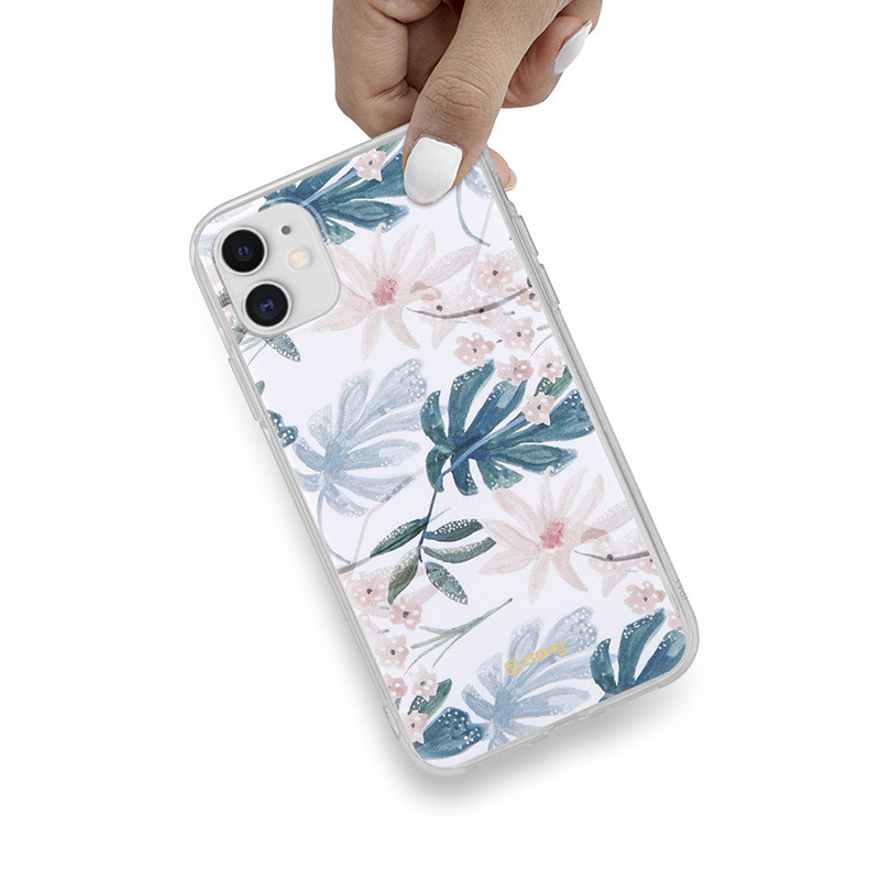Etui Do iPhone 11 Crong Flower Case Biały