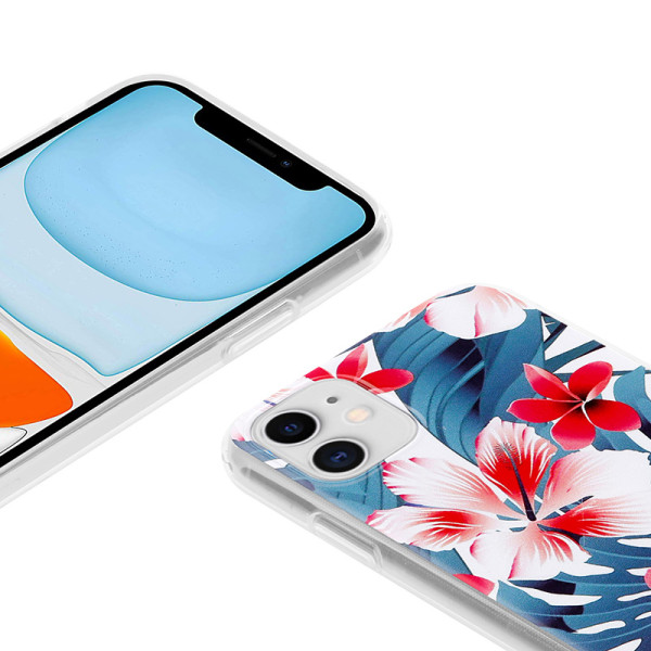 Etui Do iPhone 11 Crong Flower Case Niebieski