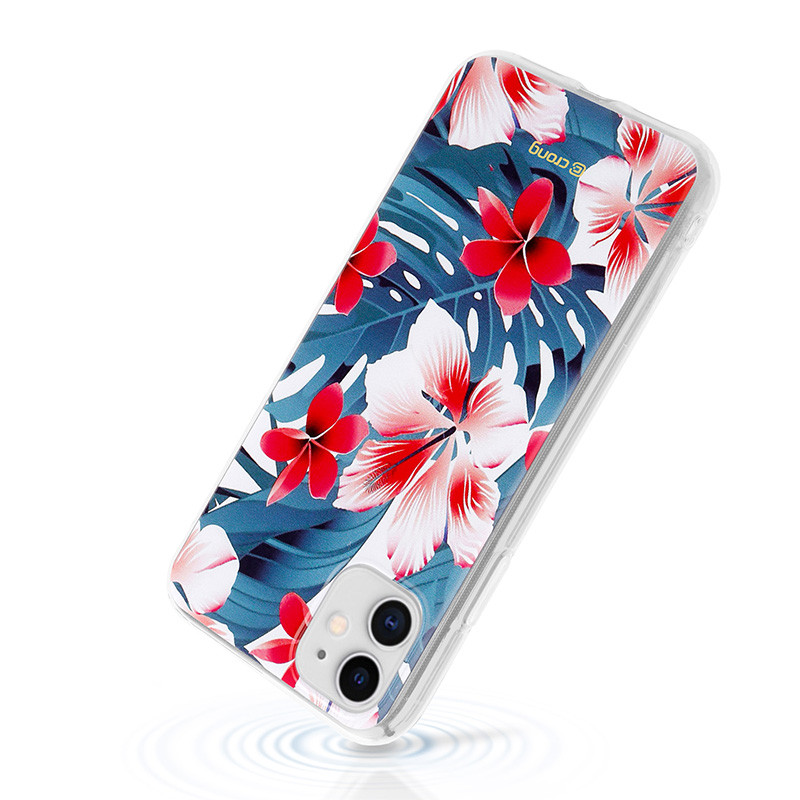 Etui Do iPhone 11 Crong Flower Case Niebieski