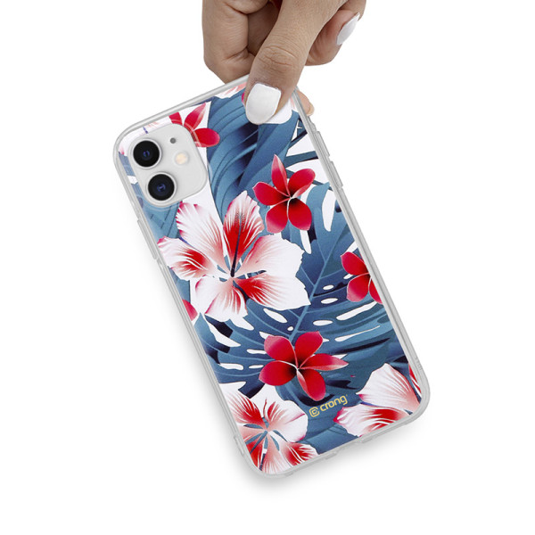 Etui Do iPhone 11 Crong Flower Case Niebieski