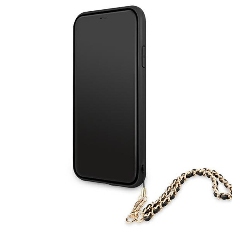 Etui Do iPhone 11 Guess Saffiano Chain Czarny